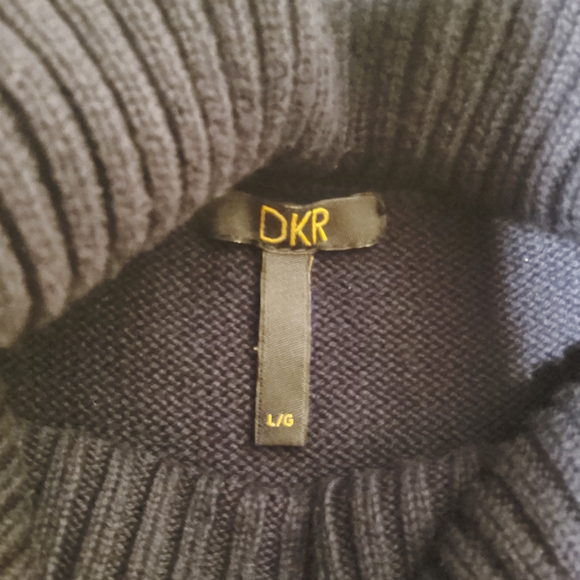 DKR Navy Sweater Poncho Vest - Picture 5 of 5